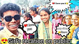 Girls reaction on public 🥰👰🏻