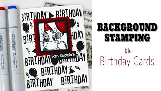 Background Stamping Techniques for DIY Birthday Cards