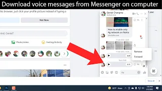 How to download voice message from messenger on PC