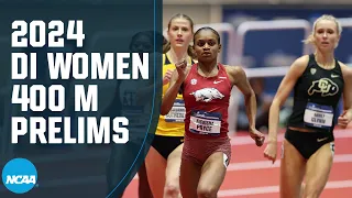 Women's 400m prelims - 2024 NCAA indoor track and field championships