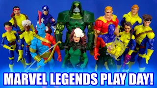 Marvel Legends Play Day! X-Men Guardians of the Galaxy Captain America Squadron Supreme more!
