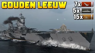 Gouden Leeuw's Lightning Assault: 7 Ship Wipeout with Airstrikes