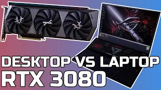 RTX 3080 Laptop vs Desktop Comparison - HALF AS GOOD!! - TechteamGB