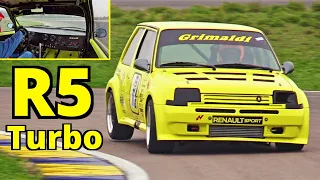 300HP Renault 5 GT Turbo Proto E1 powered by its 1.4-litre engine + Onboard - Modena Circuit