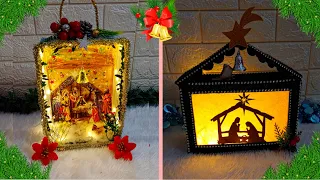 DIY 3 Economical Nativity Scene ideas at home | Best out of waste 3 Christmas Decoration ideas🎄76