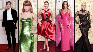 Golden Globes red carpet 2024 "All of the celebrities".