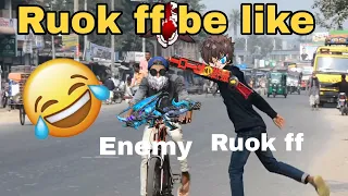 ruok ff be like funny headshot video 😆😆😆 24k golden mood