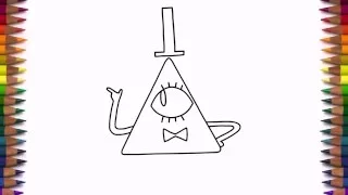 How to draw Bill Cipher from Gravity Falls characters