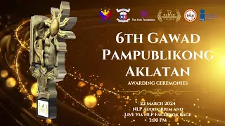 6th Gawad Pampublikong Aklatan (GPA) Awarding Ceremonies