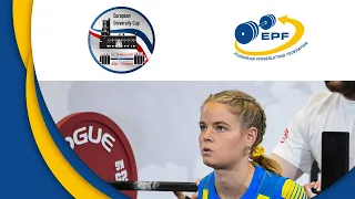 Women 76-84+ kg & Men 105 kg B-group - European Open University Cup 2023 in Classic Powerlifting