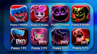 Poppy Playtime Chapter 1, 2, 3, 4 PC & Mobile Full Gameplay | Poppy Playtime Mobile VS PC Comparison