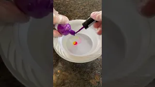 How to dye Easter Eggs using nail polish! #Shorts