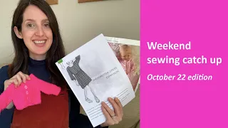 Weekend sewing catch up | my latest sewing projects & a new pattern plus some knitting too...