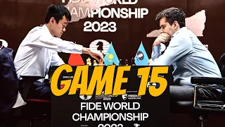 DING - NEPO Tiebreaks! World Chess Championship Match 2023 || Game 15
