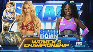 Charlotte Flair Vs Naomi Campeonato Femenino Smackdown - WWE Smackdown 11/02/2022 (En Español)