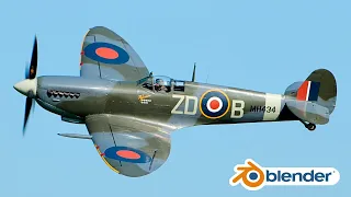 Blender Spitfire Plane Modeling Tutorial | Part 1 (Arijan)