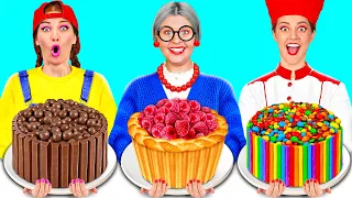 Me vs Grandma Cake Decorating Challenge | Funny Moments by TeenChallenge