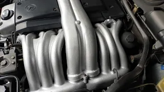 how to replace injector braided hose leaking om606 diesel