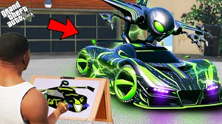 Franklin Find The Powerful Strongest God Car Uses Magical Painting In Gta V