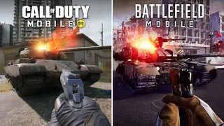 Battlefield Mobile VS Call of Duty Mobile | Comparison of Details & Physics & Graphics