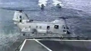 Navy CH-46 Helicopter Crash Incident USNS Pecos Missed Landing