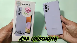 Samsung Galaxy A32 Unboxing and First Impression - Awesome Violet