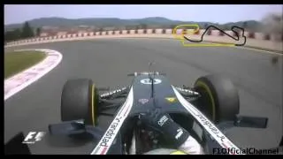 Formula 1 Spanish 2012 Maldonado Pole Lap Onboard [HD]