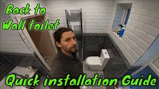 How to fit a back to wall toilet