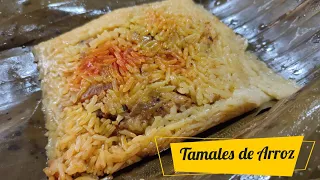 Tamales de Arroz Colombianos / como hacer tamales de arroz mixtos