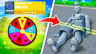 ESCÓNDETE O *RULETA* en FORTNITE 😂😂 (divertido)