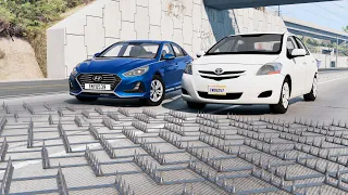 Cars vs Spike Strip #31 – BeamNG Drive