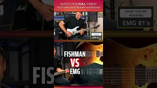 🎸EMG/Fishman pickup comparison! #shorts