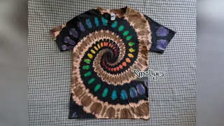 TIE DYE TUTORIAL: Reverse Gradient Dots Spiral