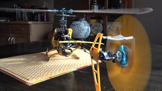 Align T Rex 450 SA RC Heli .. very close and detailed video of working RC Heli .. OCD ALERT .. 😁 ..