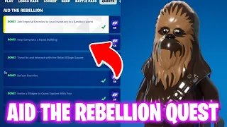 How To Complete Aid The Rebellion Quest in Fortnite - Star Wars Lego Quests