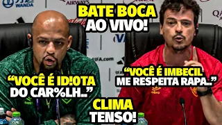 PEGOU FOGO! A DISCUSSÃ0 FEIA DE FELIPE MEL0 E DINIZ COM JORNALISTA AO VIVO NA COLETIVA APÓS P0LÊMICA