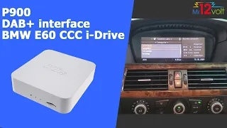 Mr12volt P900 DAB+ interface adapter Installation guide on BMW CCC i-Drive