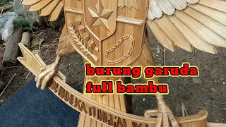 special Jelang hari KEMERDEKAAN RI , cara membuat garuda dari bambu