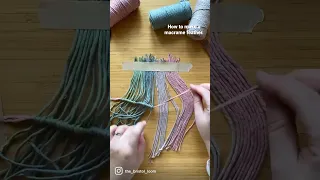 This is one way of making a macrame feather.