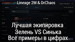 Lineage 2M & DrChaos - Лучшая экипировка/Зелень VS Синька/Все примеры в цифрах