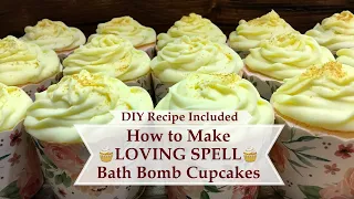 DIY 🧁How to Make LOVING SPELL XL Bath Bomb Cupcakes w/ Frosting + Recipe | Ellen Ruth Soap