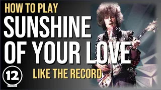 Sunshine of Your Love - Cream | Guitar Lesson