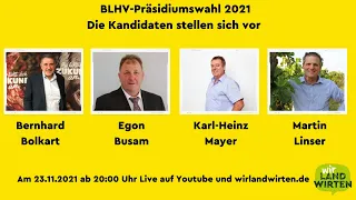 BLHV-Präsidiumswahl: Vorstellung der Kandidaten