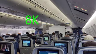 Delta B767-400 Flight From MAD to JFK: 8K Trip Video