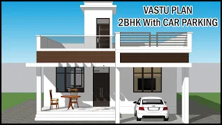 North Facing House Design | 2BHK With Car Parking | Villa Design | Gopal Architecture