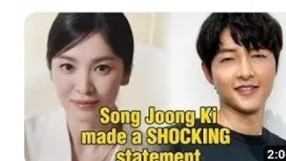 3.Song Joong Ki made a shocking statement, the audience silently congratulated Song Hye Kyo.