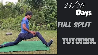 23/30 Days Full Split Tutorial|30 Days Middle Split|How To Do Middle Split#split @Fitness-is-life