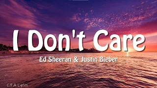 Ed Sheeran - i don't care (lyrics) ft.Justin Bieber