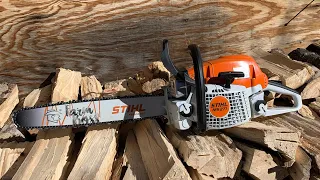 Testing out my new chainsaw! STIHL Ms 271 Farm Boss