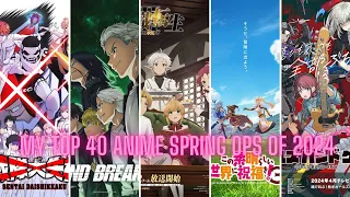 My Top 40 Anime Spring Ops of 2024
